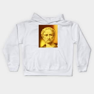 Cayo Plinio Segundo Golden Portrait | Cayo Plinio Segundo Artwork 9 Kids Hoodie